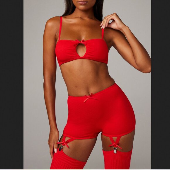 NWT Savage X Fenty Midnight Cruise Garter Short - Picture 3 of 6